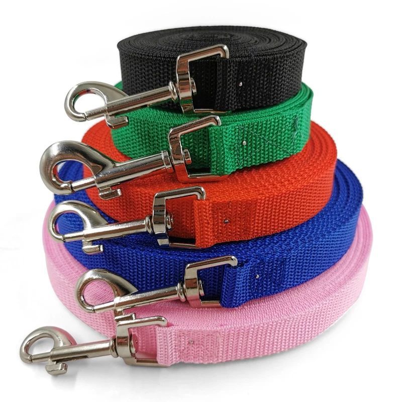 Tali Anjing Webbing Panjang 1.5M 2M 3M 5M 10M 15M 20M- Banyak Warna Tarik untuk Anjing Kecil & Besar