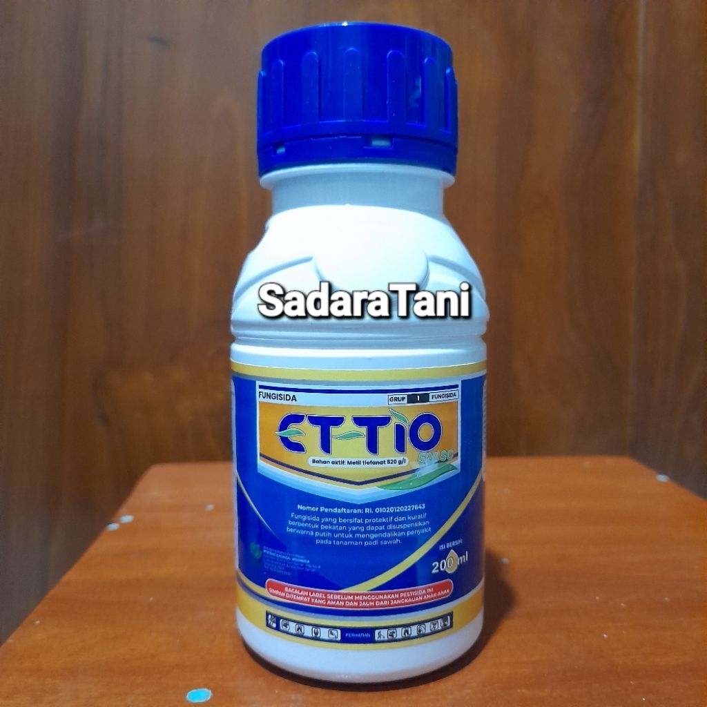 Fungisida ET TIO 520SC 200ml Bahan aktif : metil tiofanat 520g/l
