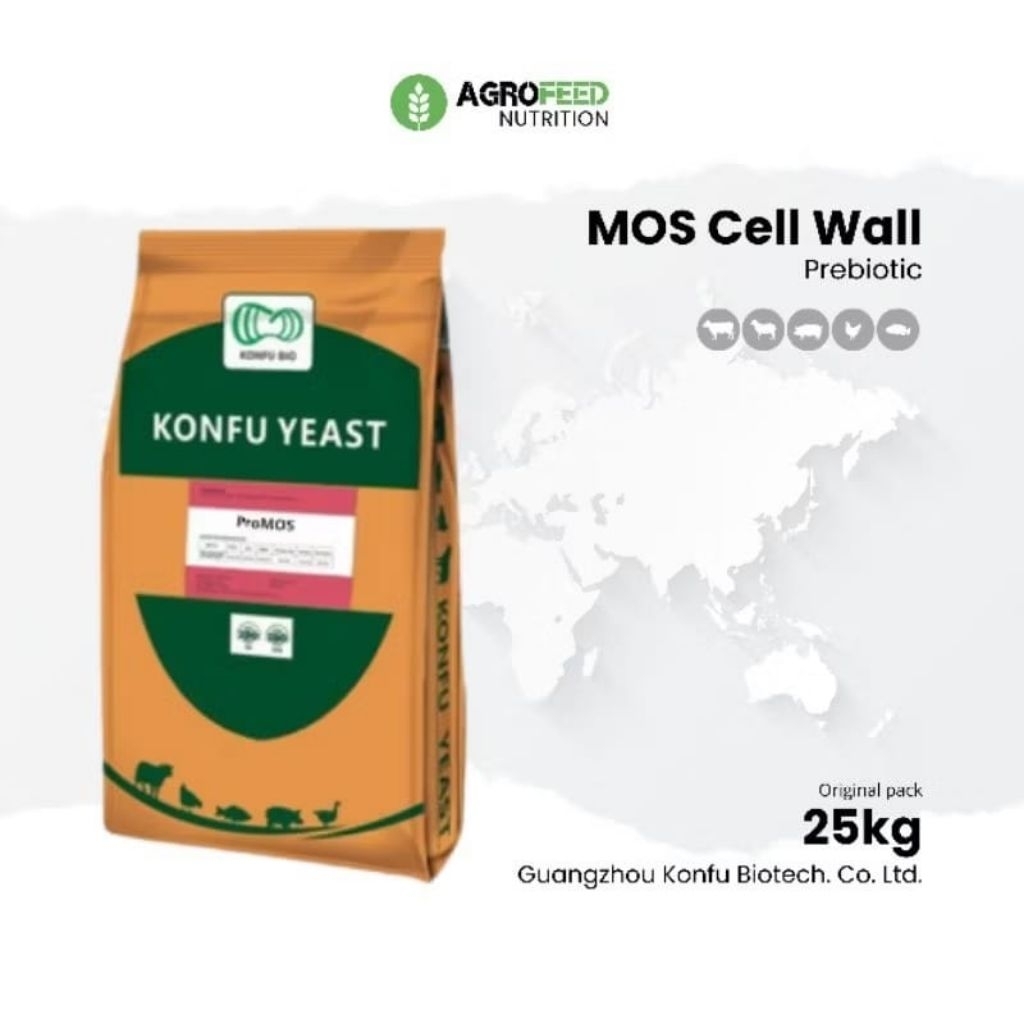 YEAST MOS Mannan Oligo- Saccharidge Repack Prebiotik Powder Karbohidrat Pakan Ternak