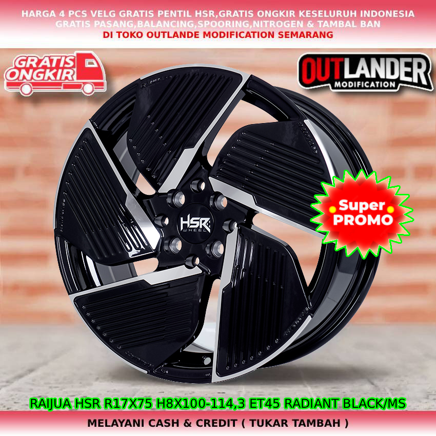 Velg ring17 velg mobil Kijang LGX| Veloz| Avanza| Livina| Evalia|Accent| Panther| dll hsr raijua R17