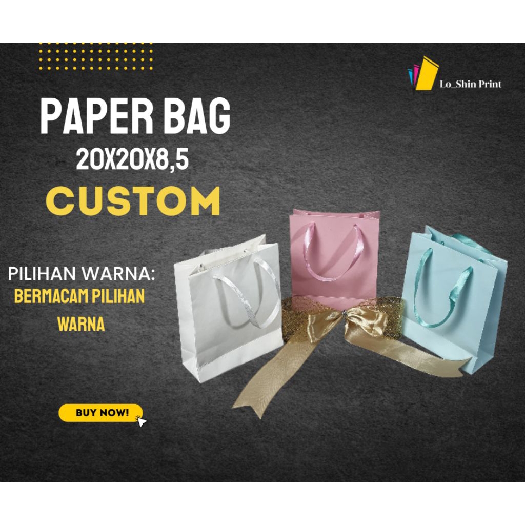 paper bag custom/ paper bag custom print/ paper bag premium/ paper bag logo/ paper bag promosi/ pape