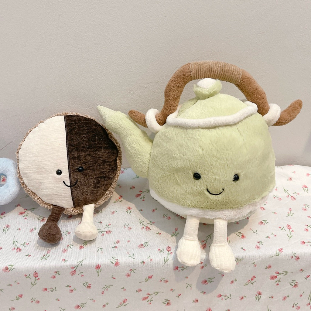 JELLYCAT exclusive cafe - jellycat teapot & cookie boneka jellycat rare