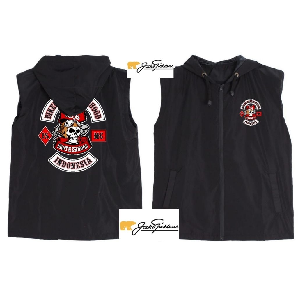 Rompi Vest Bikers Brotherhood BB MC 1% cocok buat motoran dan harian Casual