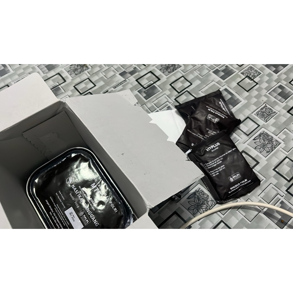 Makanan Tambahan Polri (MTP) asli jatah