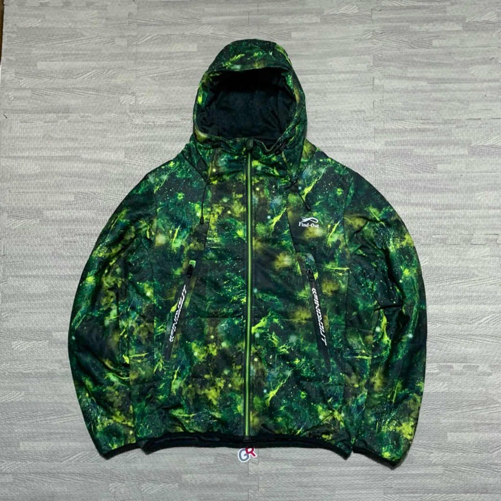 Jaket find out camo green japan