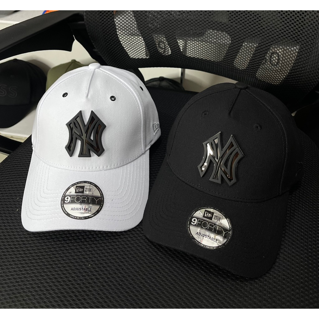 Topi baseball NY plat besi double