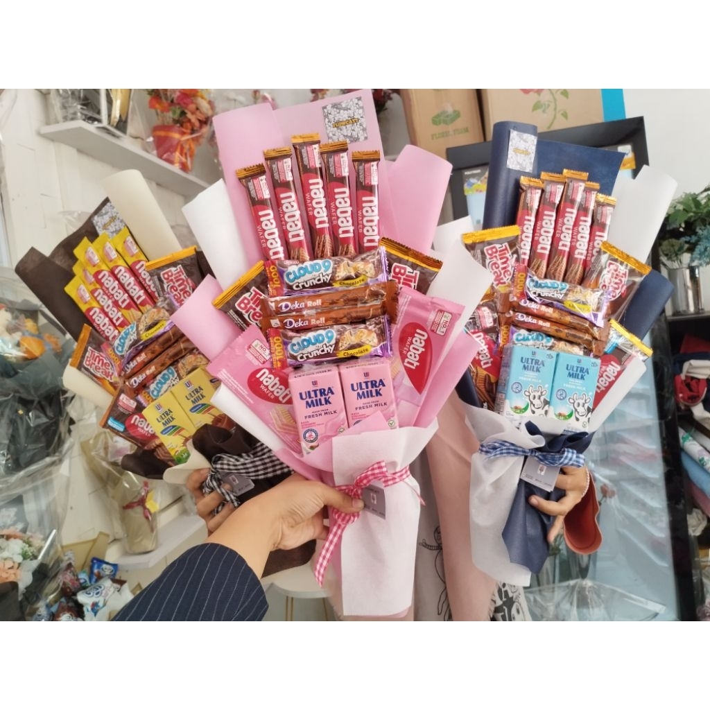 Bucket Snack / Buket Snack / Bouquet Snack / Bucket Snack susu / buket jajan / Bucket Jajan