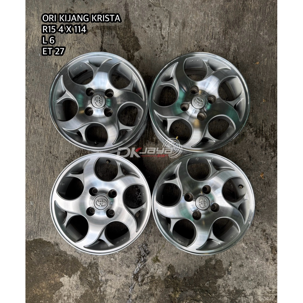 VELG ORI KIJANG KRISTA R15 4 X 114 (HARGA UNTUK 4PCS VELG)