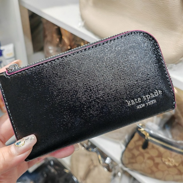 ORIGINAL 100% DOMPET KARTU DOMPET UANG KERTAS CARDCASE KS DEVIN GLITTER EDGE SMALL SLIM BIFOLD WALLE