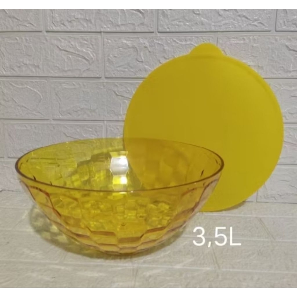 bowl prisma kuning limited 3.5 liter tupperware