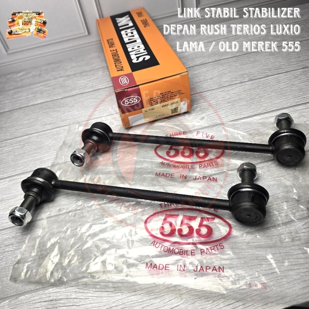 LINK STABIL STABILIZER DEPAN RUSH TERIOS LUXIO OLD /LAMA MEREK 555 ORIGINAL JAPAN