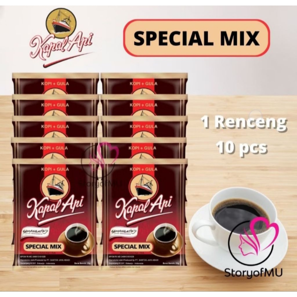 kopi hitam kapal api 1 renceng isi 10 pcs kopi hitam indonesia
