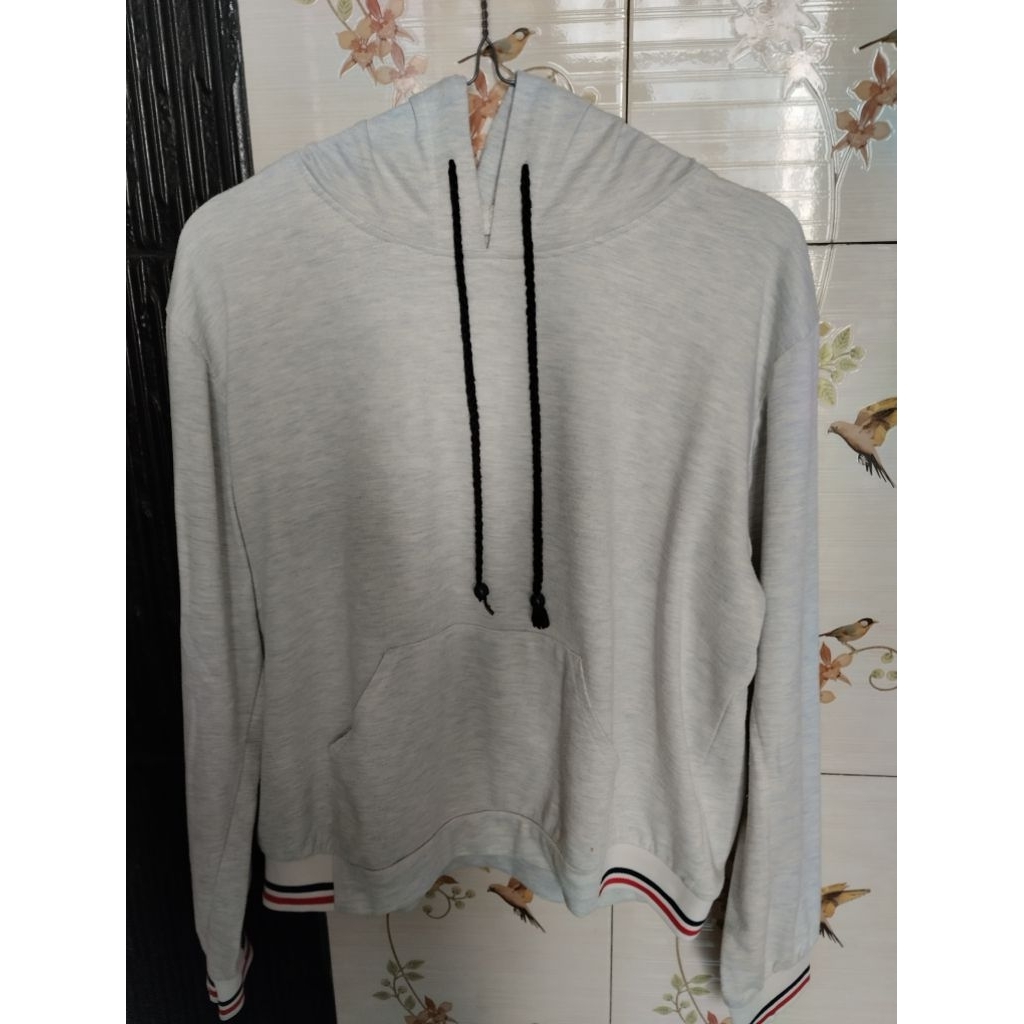 Preloved Hoodie Biru Laut 20k