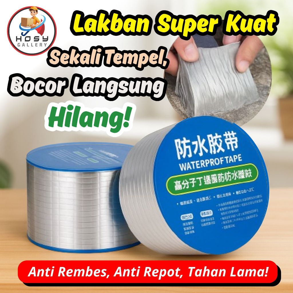 Lakban Aluminium Anti Bocor & Rembes – Lakban Serbaguna Super Kuat Tahan Air Super Lengket & Awet
