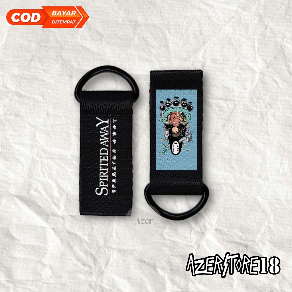 Gantungan kunci Ring D motif SPIRITED AWAY - elegan dan menarik - Keychain art CARTOON | KC89