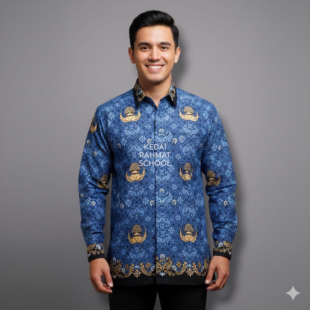 Baju Kemeja Seragam Batik Korpri Pria Laki Terbaru Lapis Furing Jumbo Big Size
