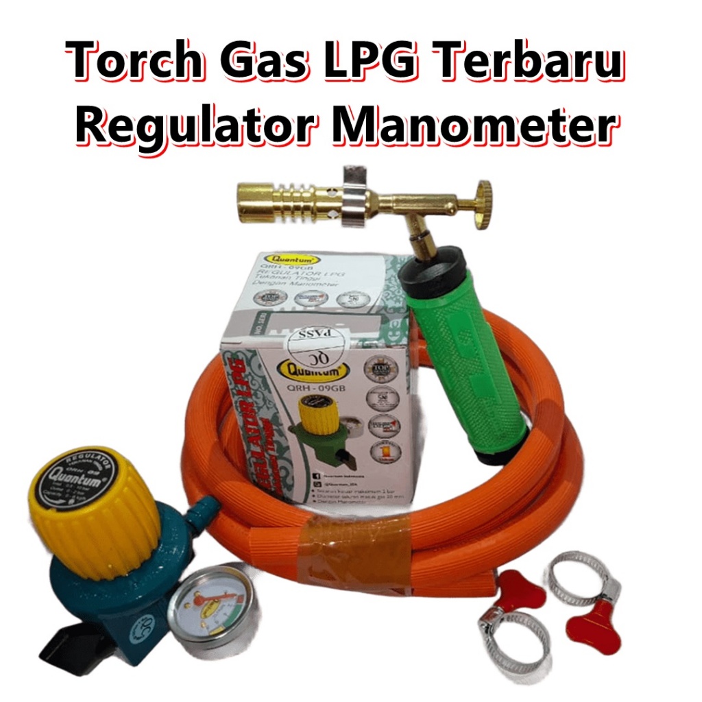 Flame Gun Gas Torch LPG Kepala Las Gas Torch LPG Flame Gun Bakar Sate Seafood Daging BBQ Blow Torch 