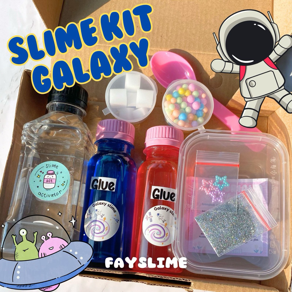Slime Kit Galaxy | Slime Kit Anti Gagal