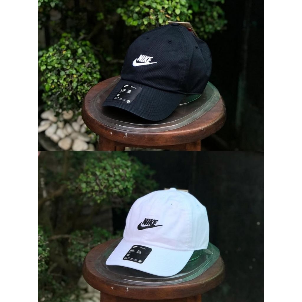 Nike Unstructured Futura Wash Cap Black White BNWT ORIGINAL BARANG RESMI STORE
