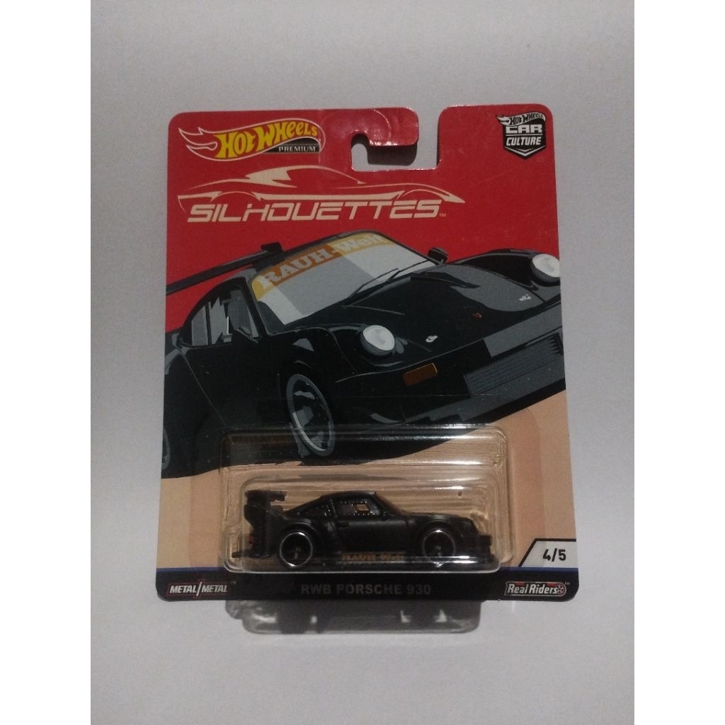 Hot Wheels RWB Porsche 930 Hitam Silhouettes