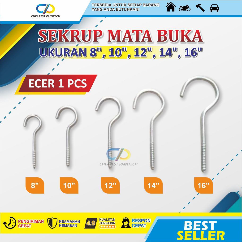 [1 PCS] SKRUP SEKRUP TANDA TANYA SKRUP GANTUNGAN BURUNG