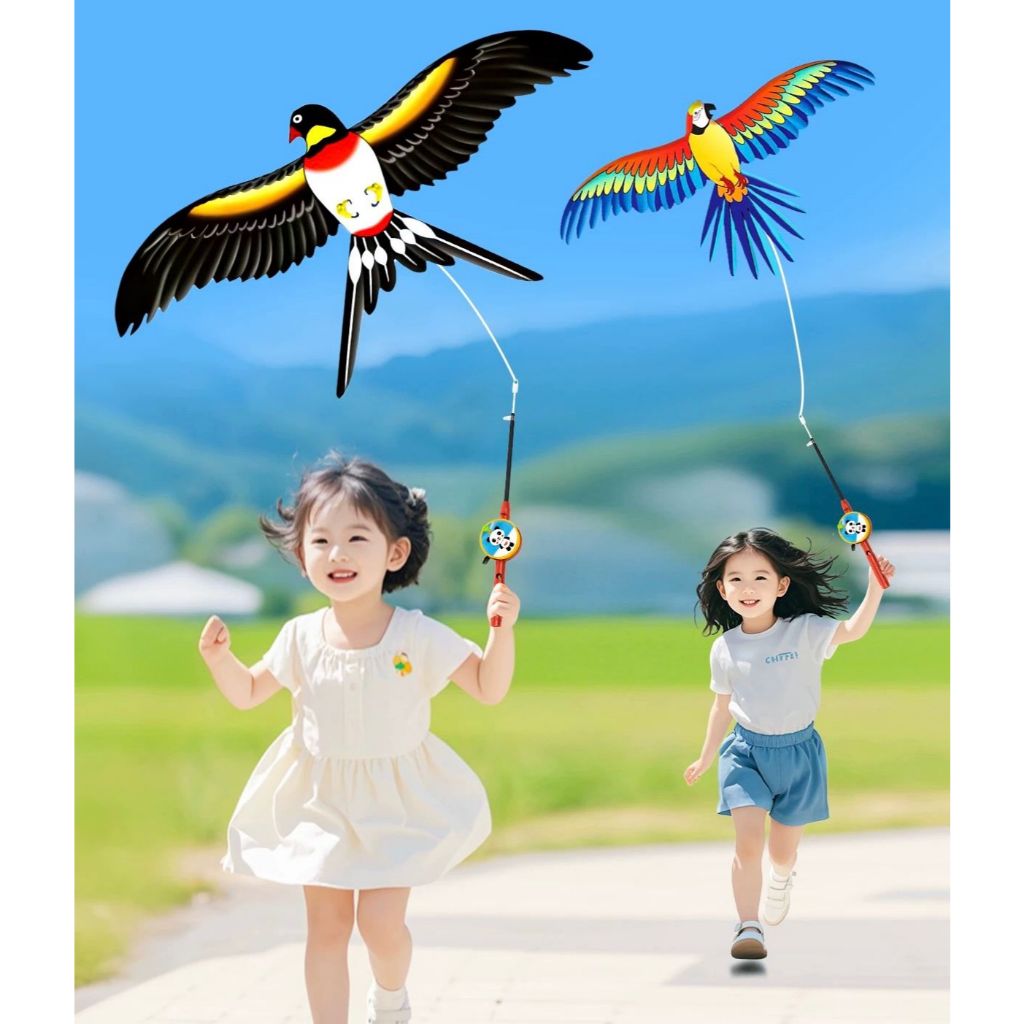 * MKA* Mainan Layangan Kartun Angin Mudah Terbang / Mainan Layang Layang Anak Motf Karakter / Layang