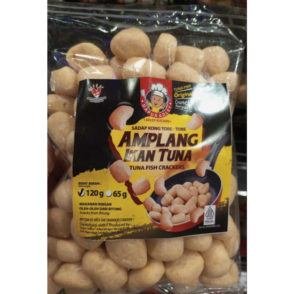 Amplang Ikan Tuna 120g / Tuna Fish Crackers / Oleh-Oleh Khas Manado