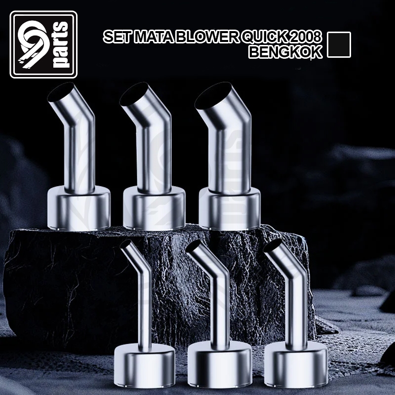 Set Mata Blower Quick 2008 Bengkok /  Hot Air Nozzle SetCurved  Quick 2008 ISI 6PCS Original