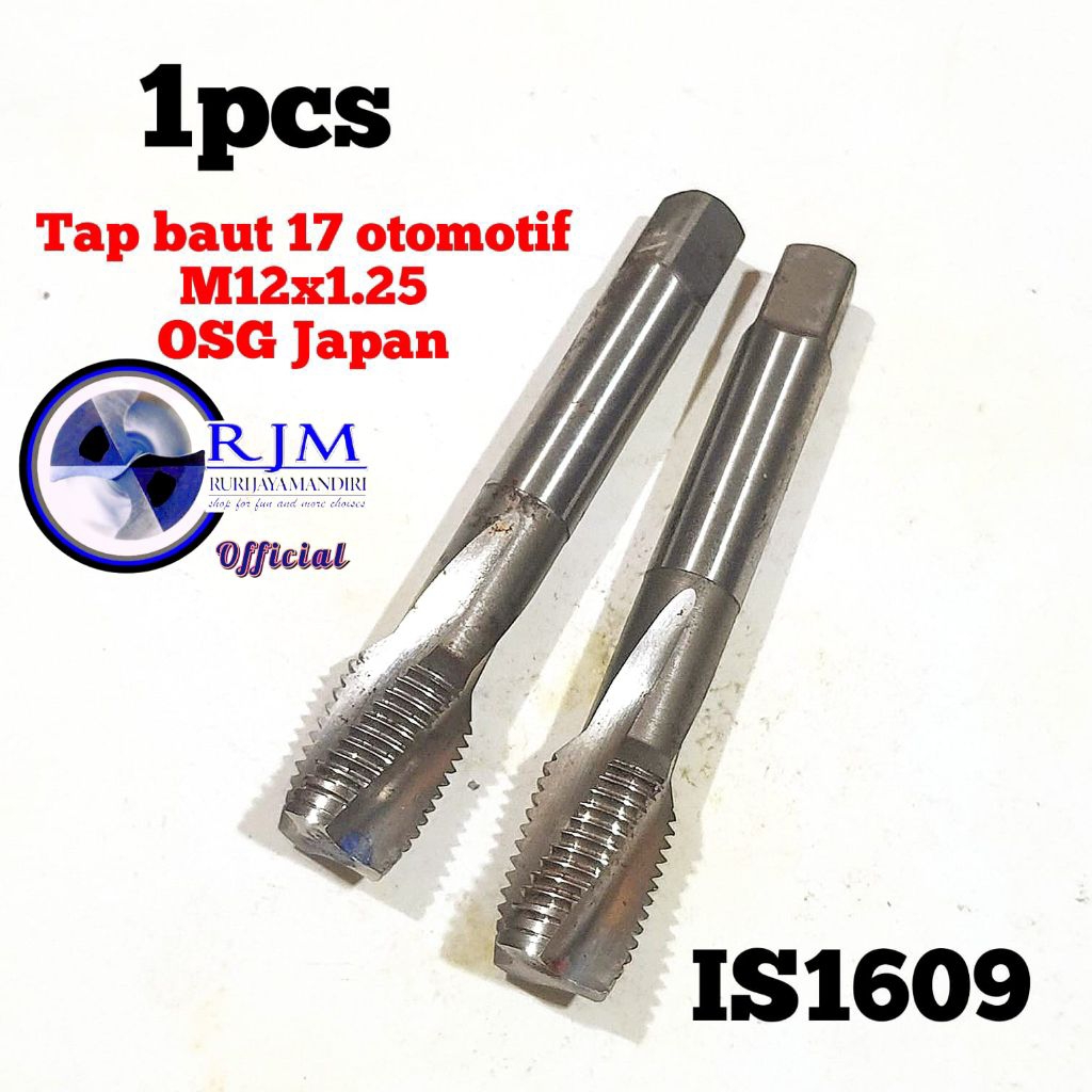 1pcs Tap m12x1.25 tap semi spiral tap baut 17 otomotif tap manual tap mesin bukan tap yamawa