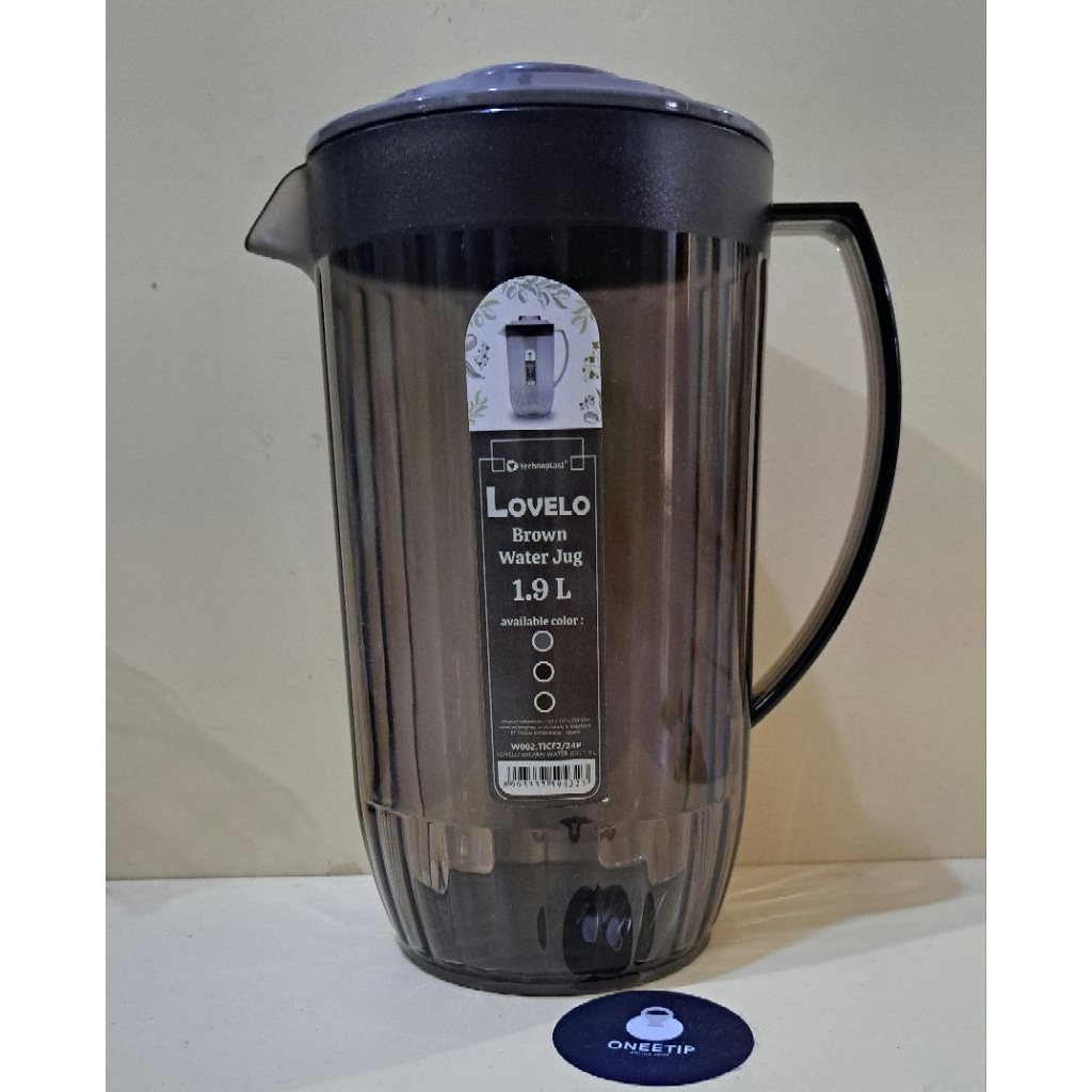 Technoplast lovelo brown waterjug 1.9L - Teko air serbaguna - teko air minum
