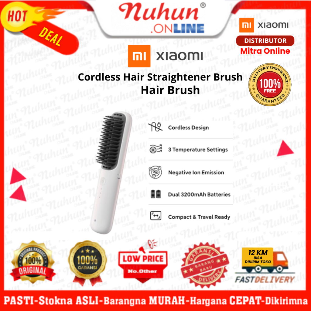 Xiaomi Hair Brush Cordless Hair Straightener Brush Original