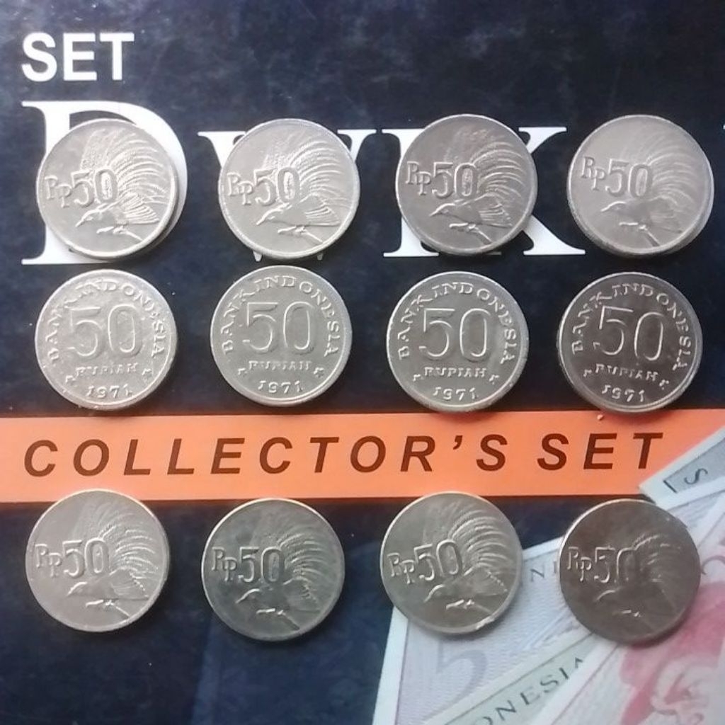 UANG KUNO KOIN 50 RUPIAH ASLI TAHUN 1971