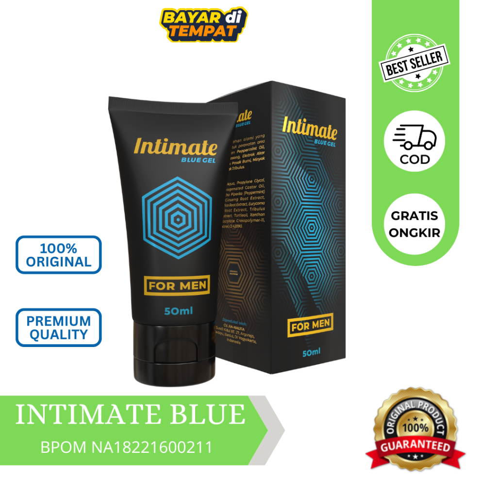 Intimate Blue Gel Cream pijat Pembesar Mr P Terbaik Paling Ampuh Original BPOM Pembesar PenisAmpuh