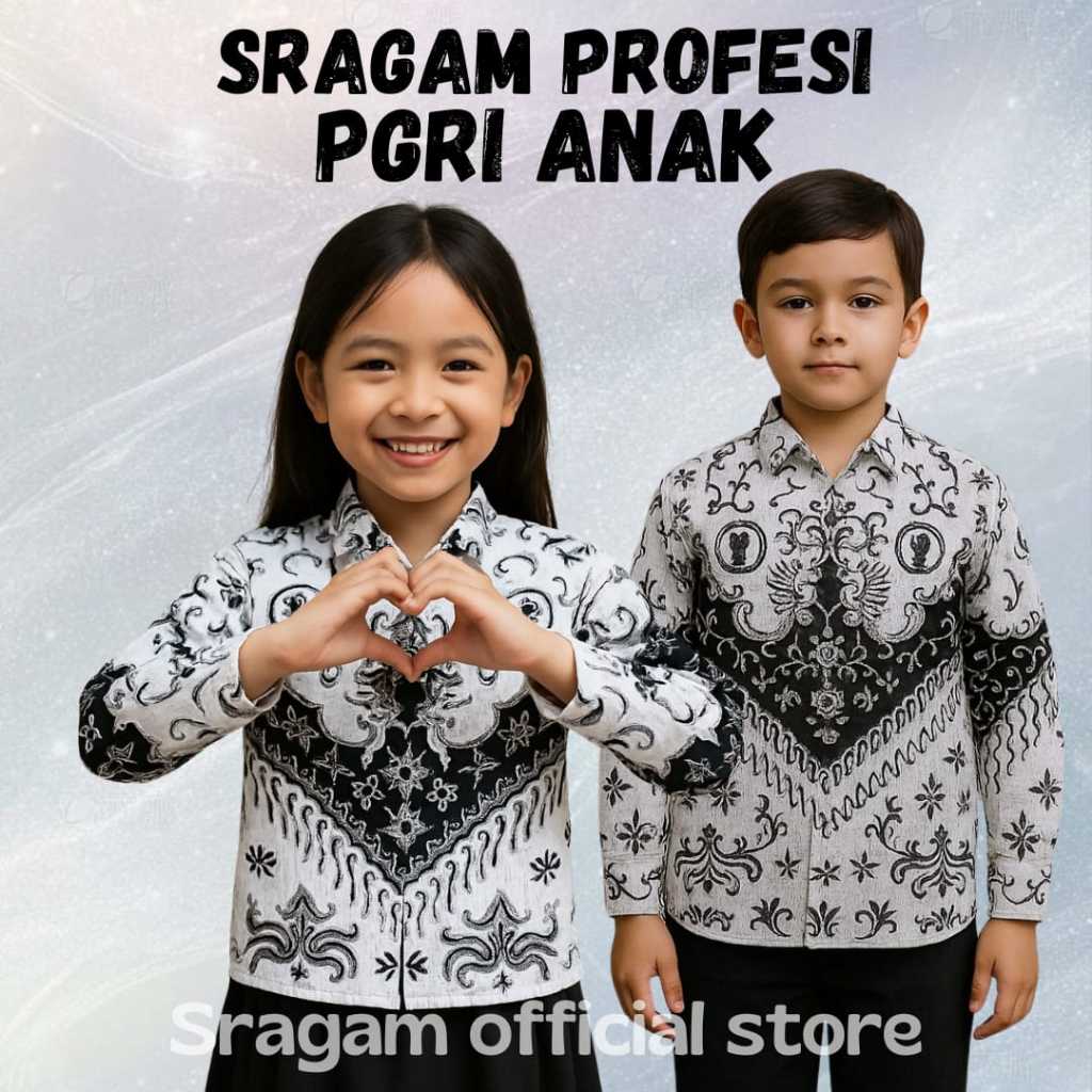 Baju Profesi Anak Batik Guru PGRI Seragam Batik PGRI Anak
