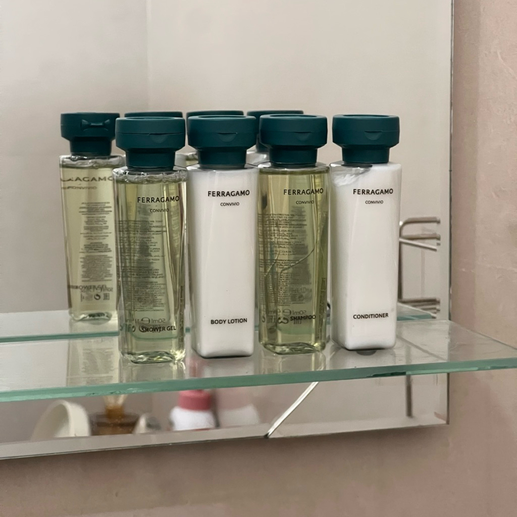 Salvatore Ferragamo - Perfumed Hotel Travel Amenitied ( Shower Gel Body Lotion Shampoo Conditioner )