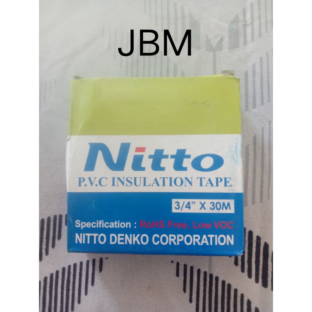 SOLASI NITTO SOLASI HITAM TAHAN PANAS SOLASI KABEL 3/4 X 30M