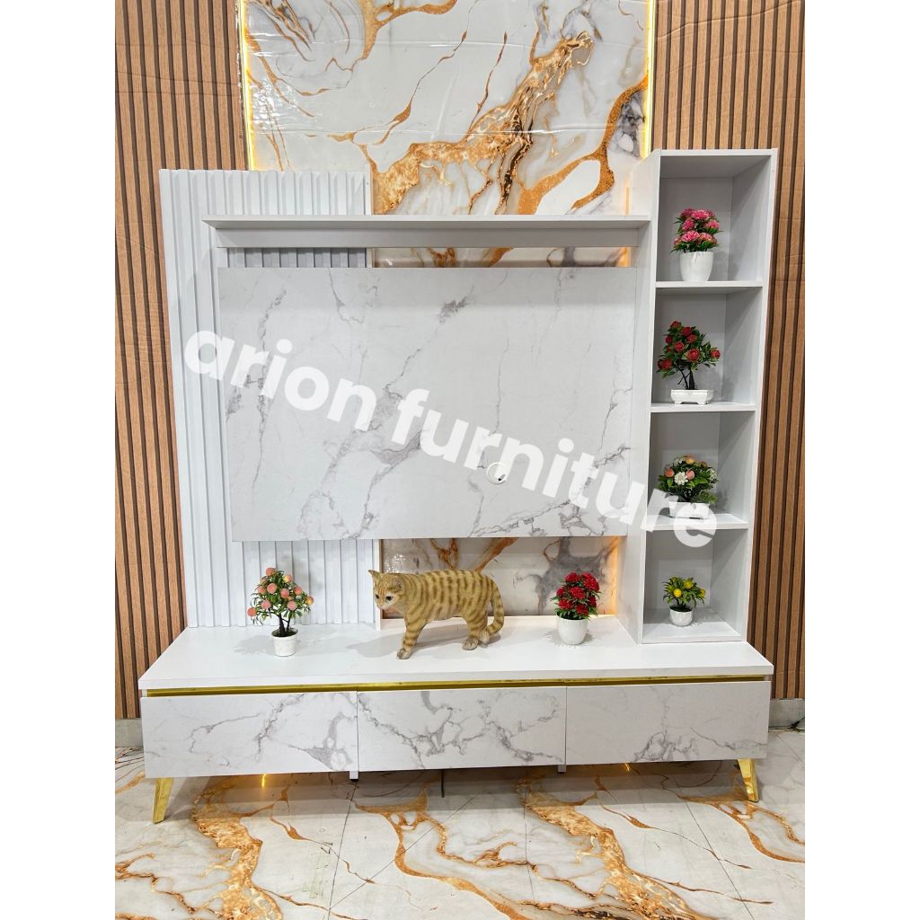 Backdrop Tv/ Penyekat ruangan/ Bufet tv / Lemari tv particle