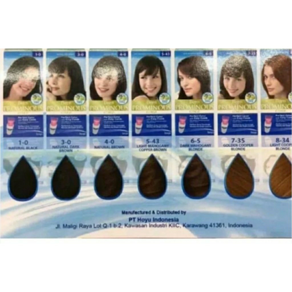 Bigen Prominous Color Milky Cream Warna 7-35 Golden copper blonde 5-43 light mahogany copper brown C