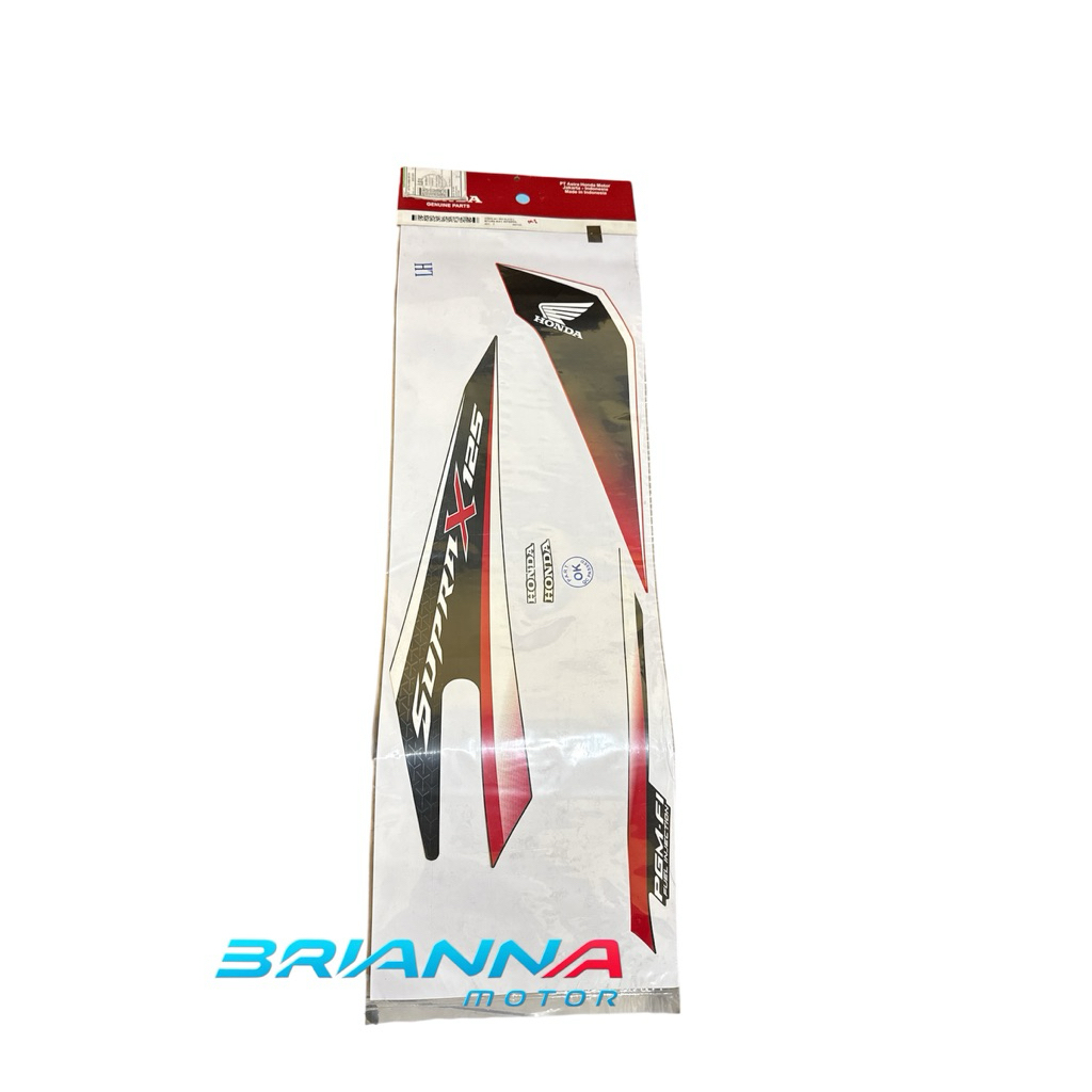 STRIPING SET KIRI RED BLACK NEW SUPRA X 125 FI 871X0 K41 N70ZCL
