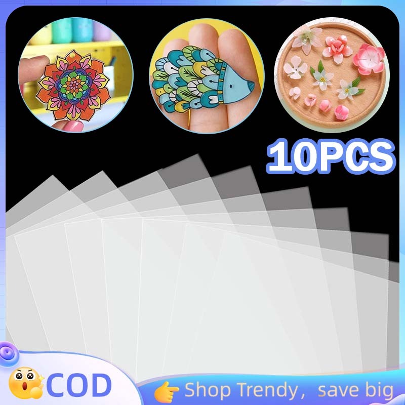 10pcs Kertas Shrink 20x27 Cm Shrinky Dink Plastic Shrink Plastic Printable Plastik Shrink Paper