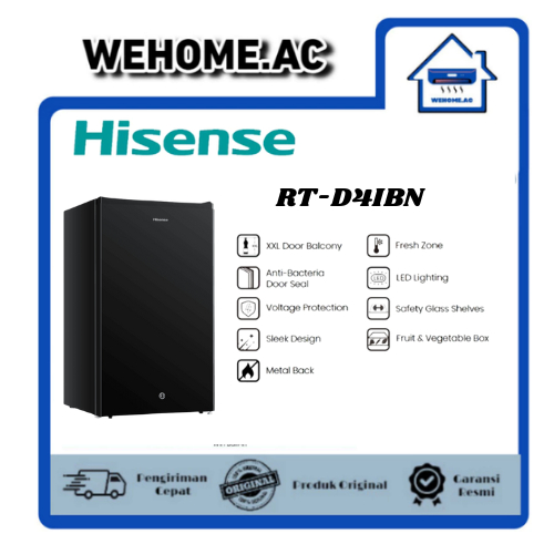 Kulkas Hisense 1 Pintu RT125D4IBN / RT198D4IBN Kulkas 1 Pintu Hisense Kulkas Satu Pintu Hisense