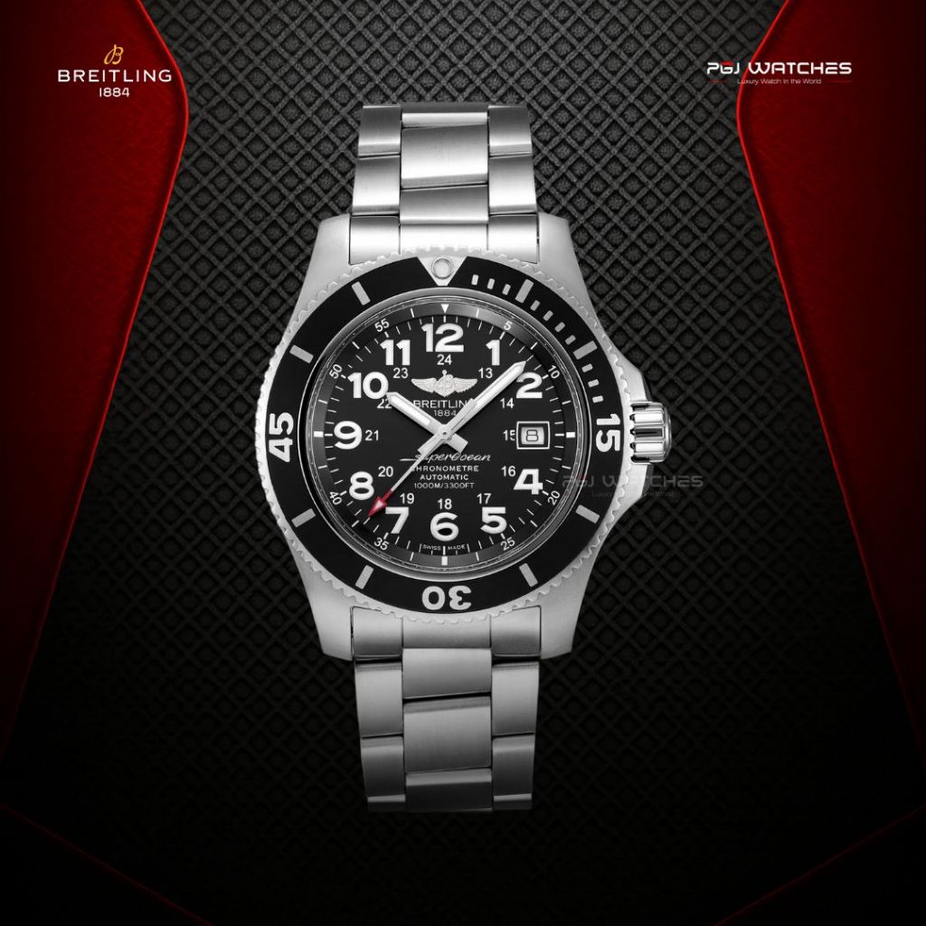 BREITLING Superocean II 44 Automatic Black Dial Stainless Steel - A17392D71B1A1