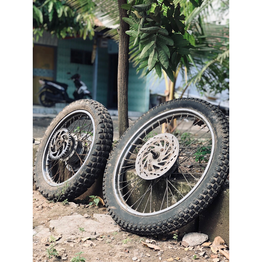 velg klx/trail set napgir set piringan set ban ring 16/19