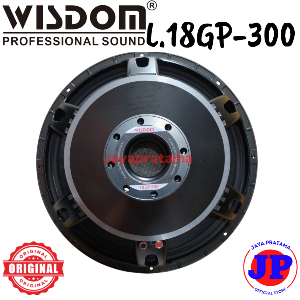 Wisdom L18GP300 Komponen Speaker Original L-18Gp300 Komponen Speaker