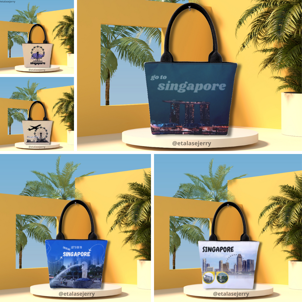 [Mini] Tas Souvenir Tote Bag - Top Handle Bag Wanita Singapore