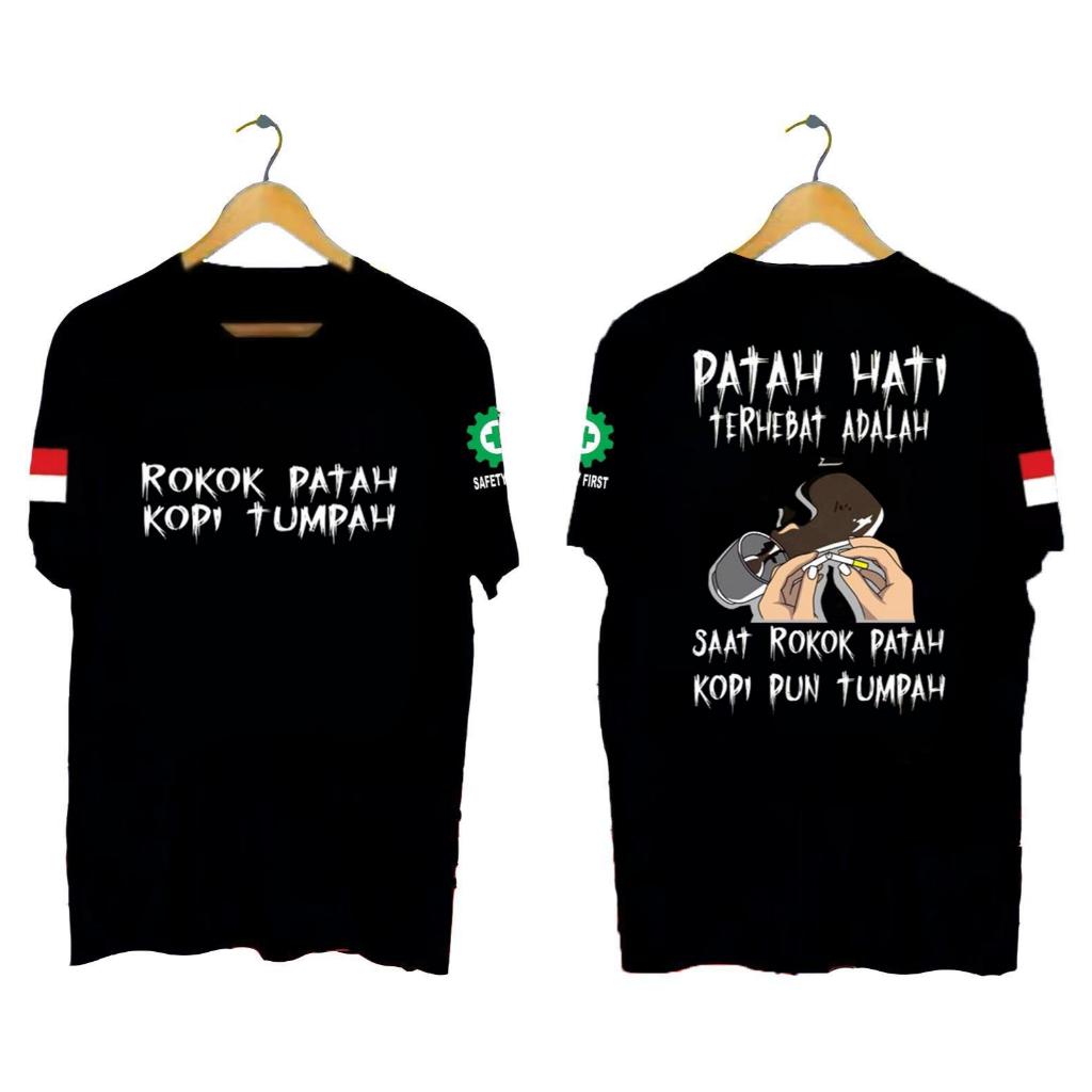 KAOS PRIA DISTRO R*K*K PATAH KOPI TUMPAH | KaosLucu.ID