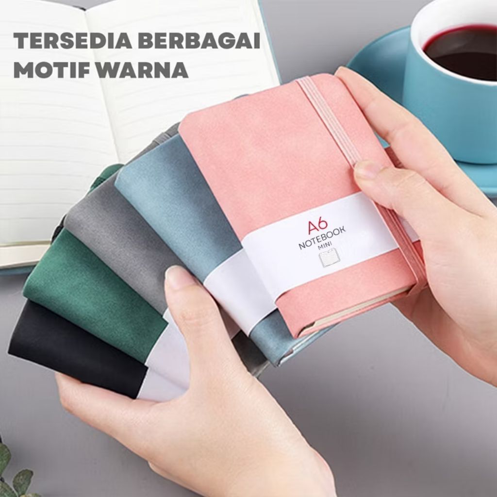 Kiandaa Notebook A7/A6/A5 Pocket Buku Diary Kecil Cute Estetik Lucu Premium