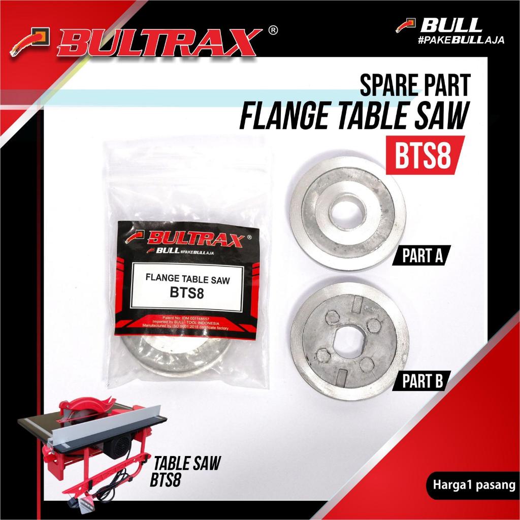 BULL Flange Set Ring Penjepit Mata Gergaji Table Saw 8 Inci / Sparepart  Universal Table Saw 8"