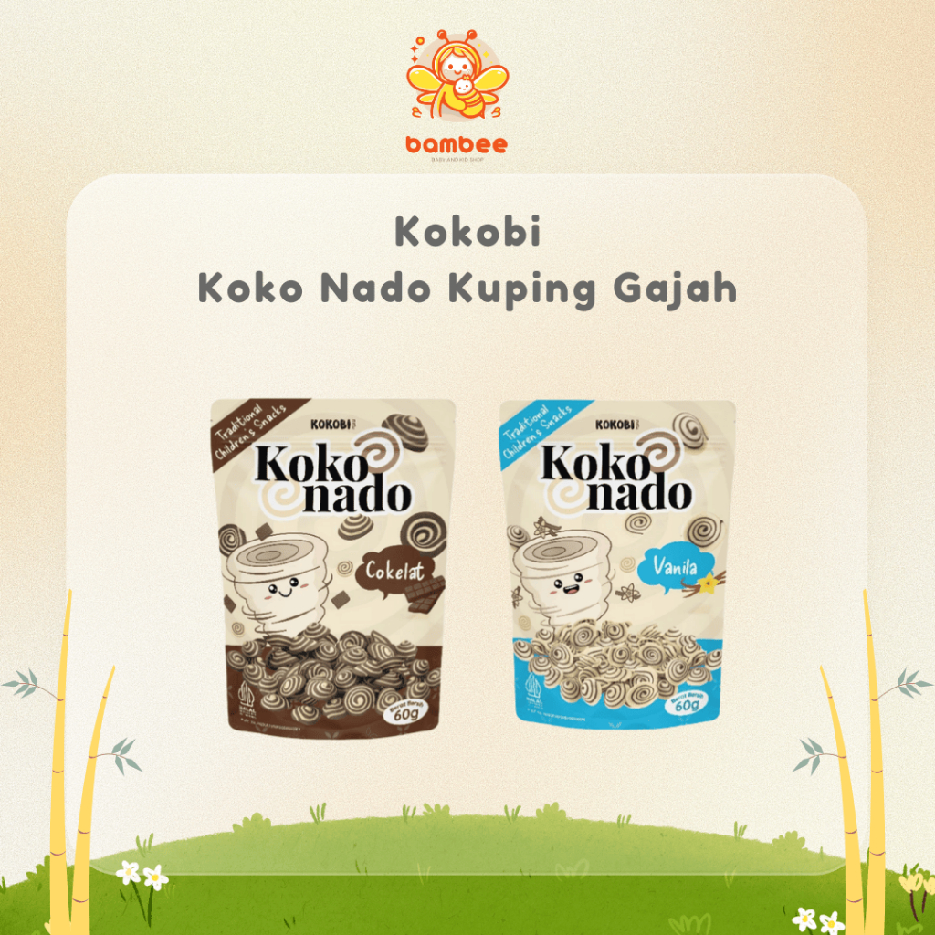 

Kokobi Koko Nado Kuping Gajah Mini 60gr Kids Friendly Snack 60gr