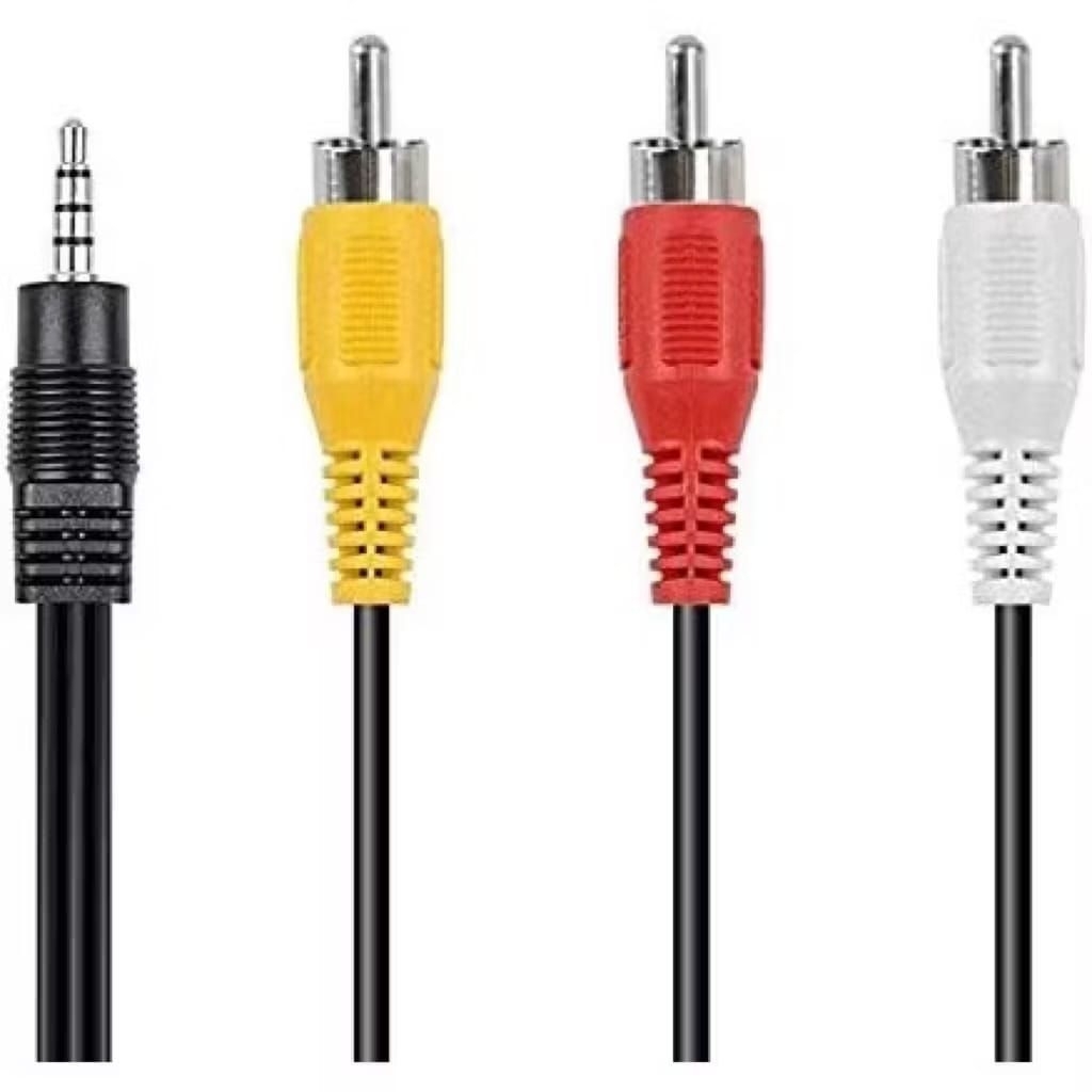 Kabel RCA 3 IN 1 audio Panjang kabel 1 Meter , kabel audio , kabel , kabel Rca 3 in 1 , Kabel power 